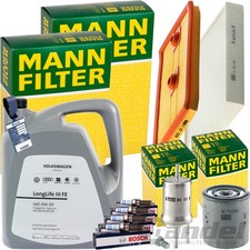 Mann Révision + 5L Original 0W-30 Huile Convient pour Audi A1 8X Polo 6R TSI