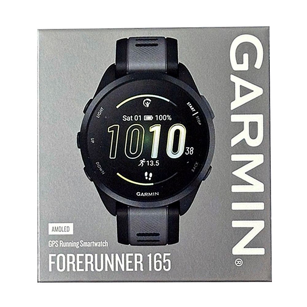 Garmin Forerunner 165 GPS Running Smartwatch (Black/Slate Gray