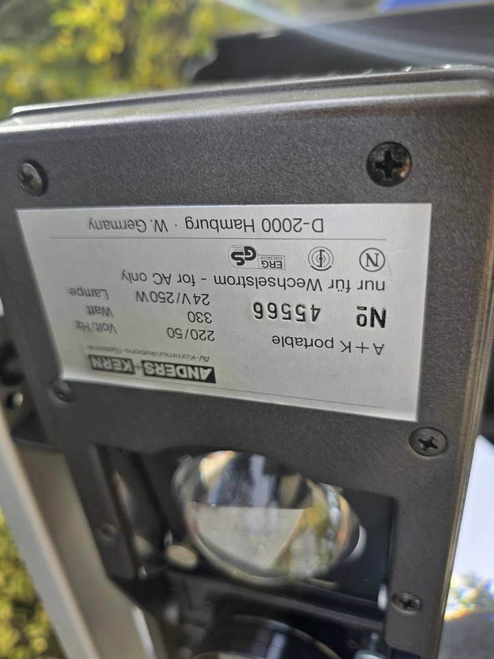 Overhead Projektor A+K portable  Anders und Kern Mit Koffer - Bild 3 von 4