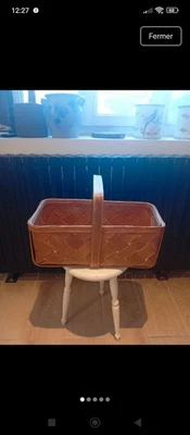 Ancien Panier Vintage En Bois - Photo 1/4