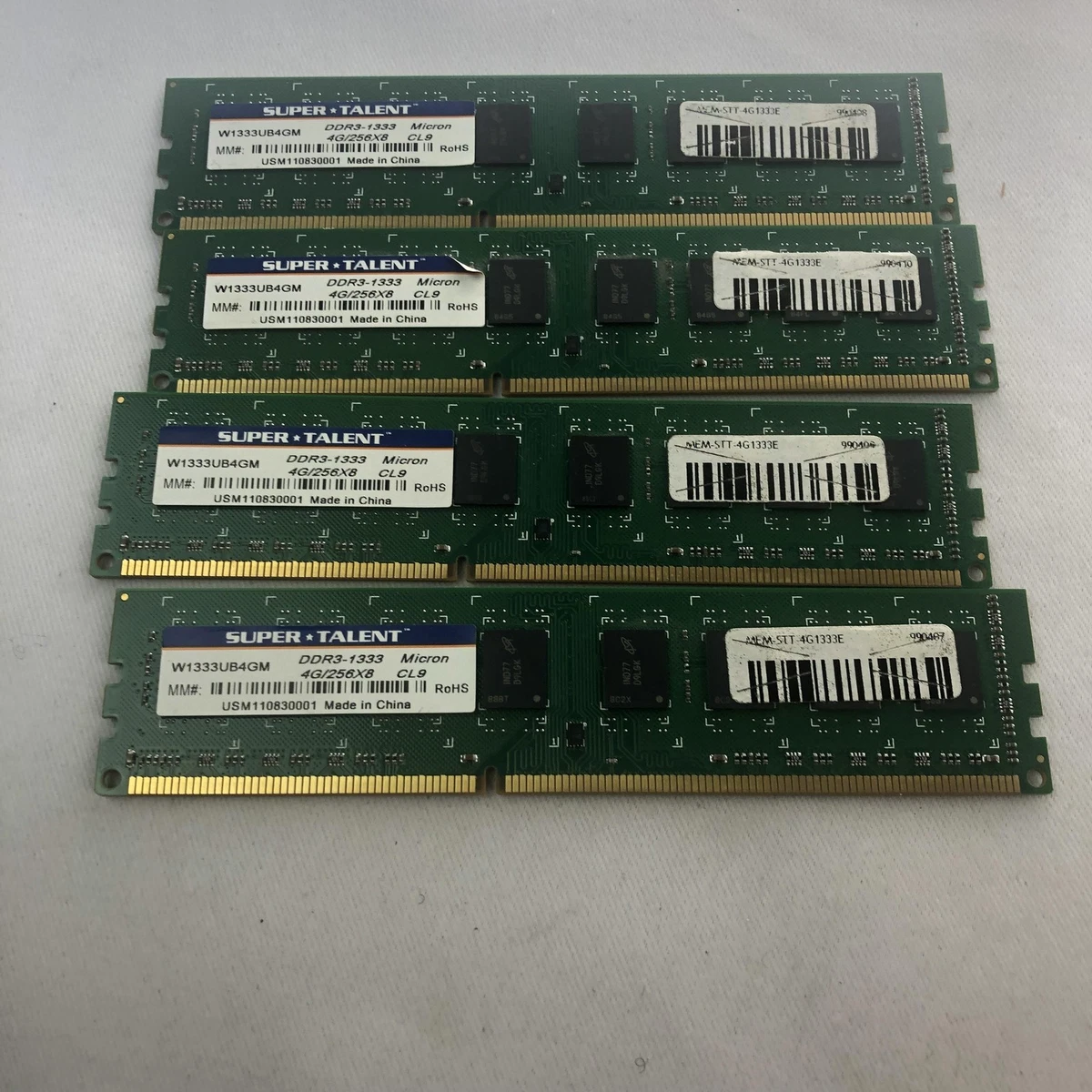PC3-10600 (DDR3-1333) Bus Speed Computer RAM 16 GB Total Capacity