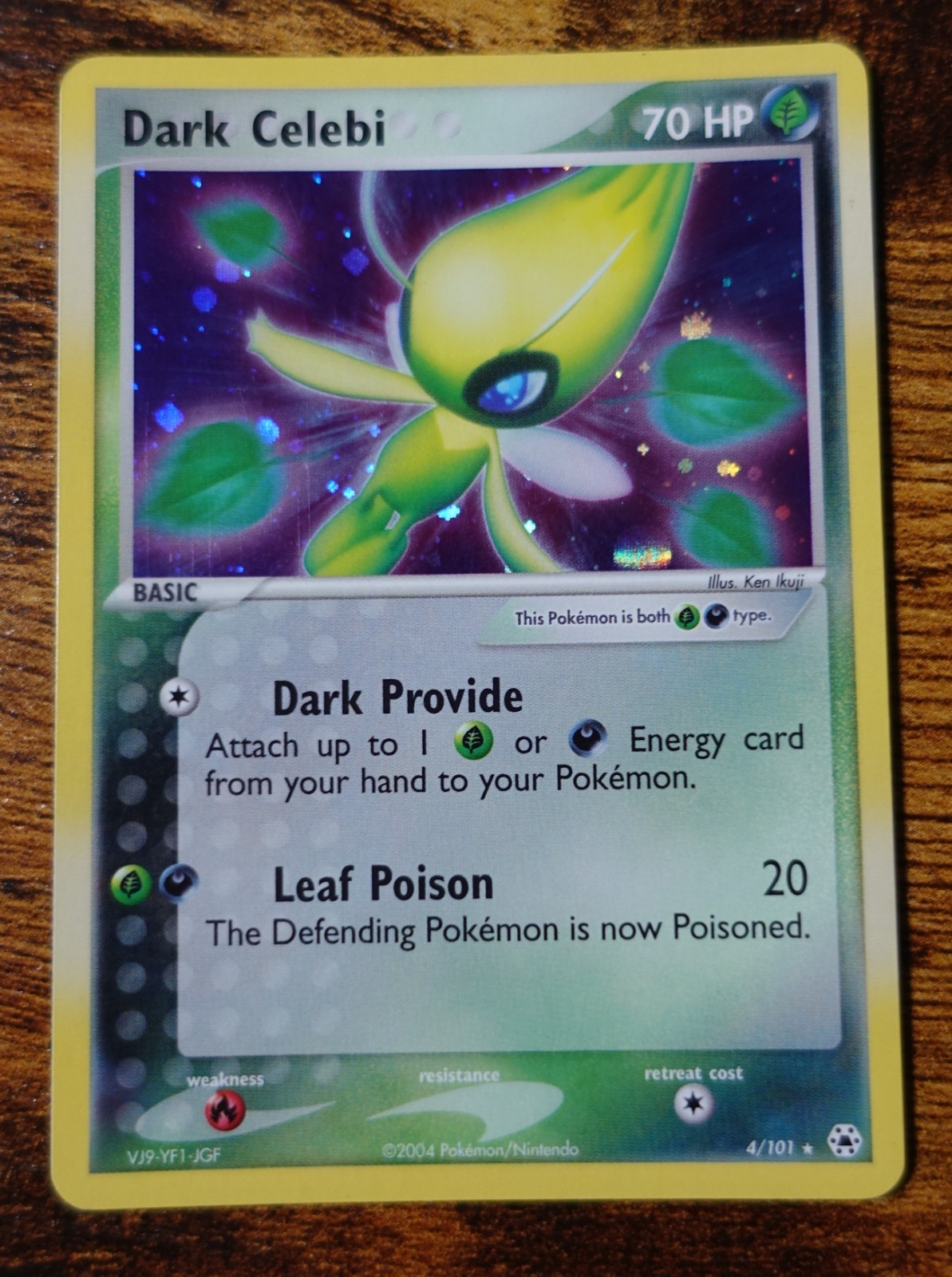 Dark Celebi 4/101 Hidden Legends Holo Rare Pokemon Card VLP