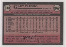 1989 Topps Blank Front Gary Varsho #613 0b6