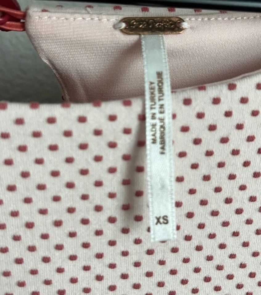 Vestido para mujer Free People XS lunares línea A manga abullonada Foto 4 de 4