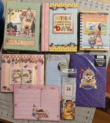 Vintage Lot New Unused Mary Engelbreit Address Book, Journals, Mouse Pads, etc.