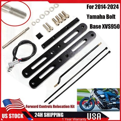 For 2014-24 Yamaha Bolt Base XVS950 R-Spec Forward Controls Relocation Kit Steel