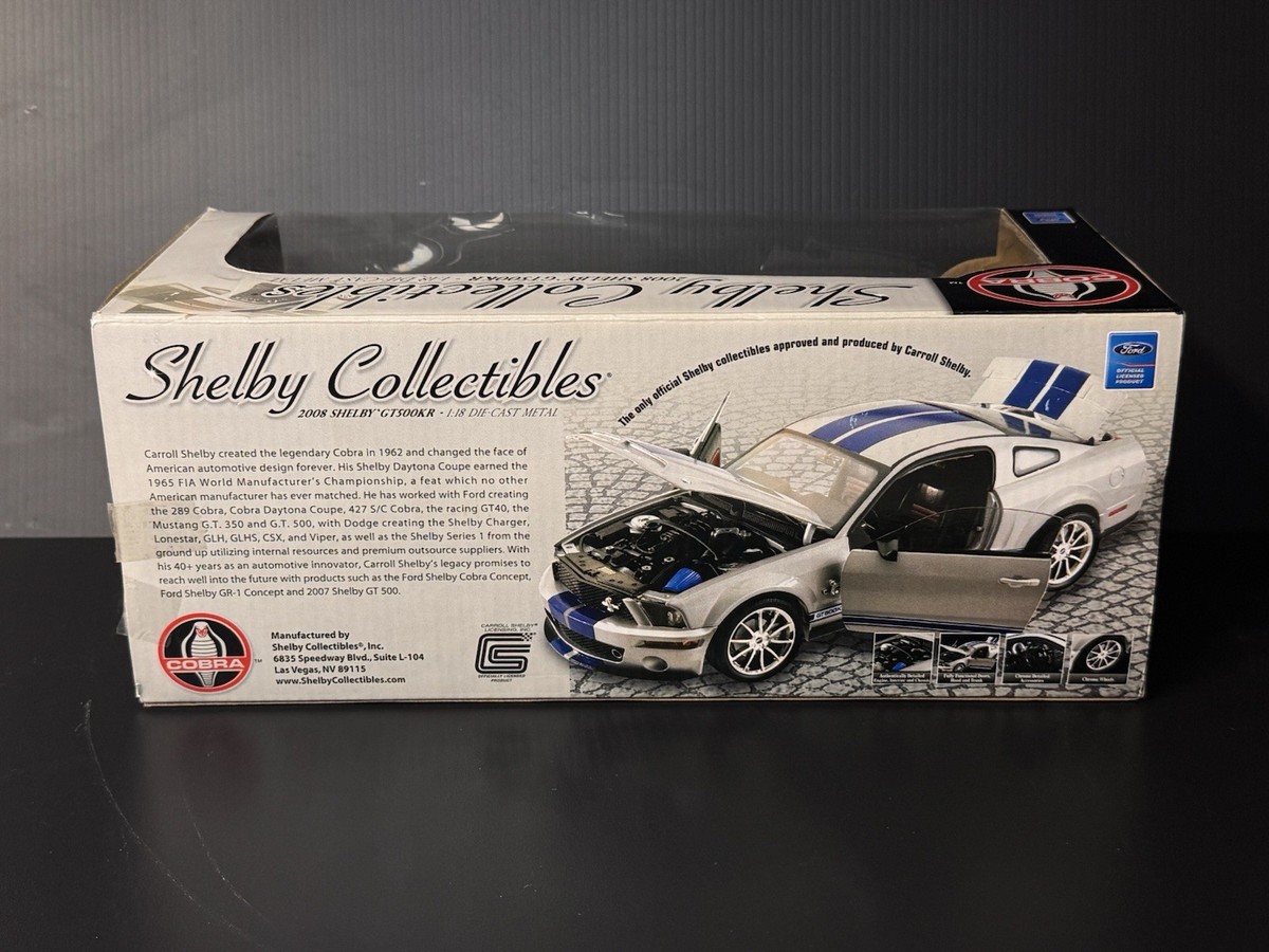 2008 Shelby GT-500 Super Snake White Shelby Collectibles 1/18