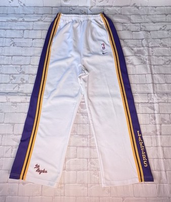 Nike Team Los Angeles Lakers Pants Mens Size XL Warmup 61 Retro Ankle Button