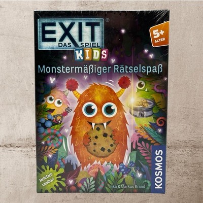 KOSMOS 683733 EXIT - Das Spiel Kids - Monstermäßiger Rätselspaß, Rätselspiel NEU