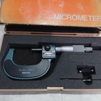 Mitutoyo Counting Micrometer 25-50Mm With Case Japan Ship