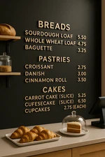 Selfadgesive Wooden Letters for Wall Letter Board  Café Signage Office Directory