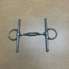 Full Cheek Horse Jointed Snaffle 5" Bit  Steel Stainless Polish Broken Mouth
