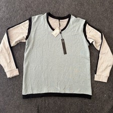 Capote Boutique Top Wmn Sz L Sweatshirt USA Made Slate Soft Premium Capsule $112