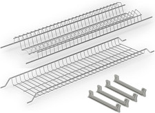 Kit Scolapiatti 86 Cm Acciaio Inox Da Incasso per Mobile Pensile Cm. 90