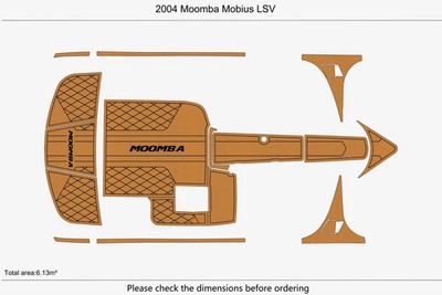 2004 Moomba Mobius LSV Marine teak deck EVA Foam Boat flooring Mats