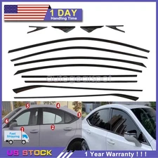 Titanium black For 2019-25 LEXUS ES300h 350 250 Car Window Strip Moulding Trim