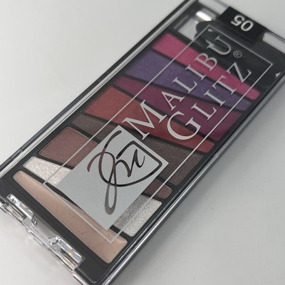 MALIBU GLITZ Illuminator Eyeshadow & Blush Palette 8 Shades #05 New Sealed Pkg