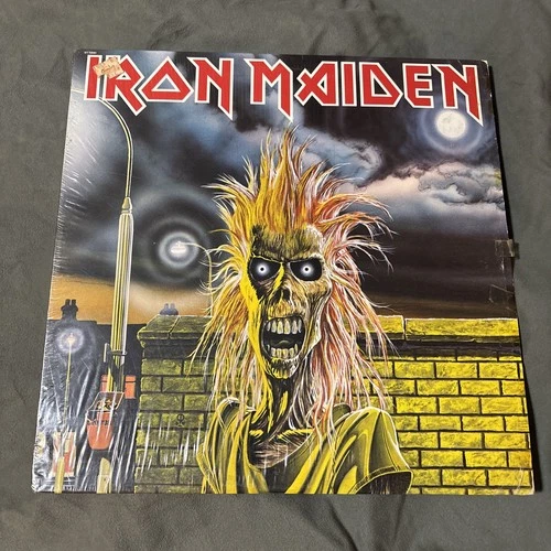 Iron Maiden Self Titled Lp Vinyl OG 1st 1980 Press Ex Vinyl Vg Cover In Shrink