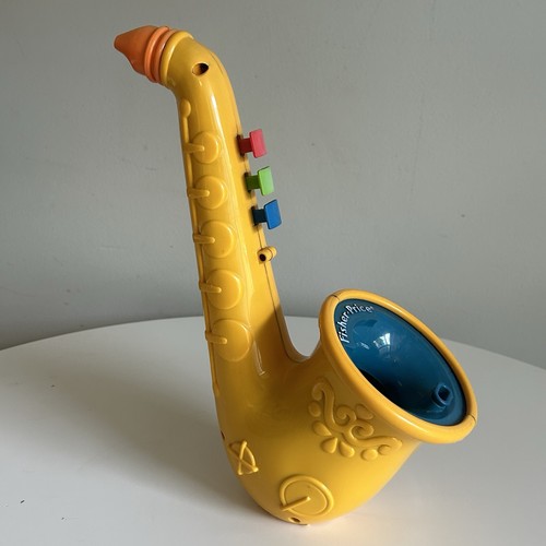 Vintage 1989 Fisher-Price Bubble Blowing Saxophone And Horn
