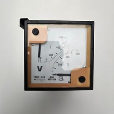 SHANGHAI YITAI F96D-ACB DOUBLE PANEL VOLTMETER 0-600V AC