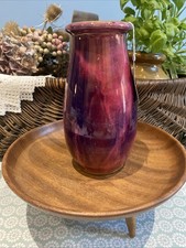 Vintage Art Deco Crown Ducal Lustre ware Vase Cranberry Circa 1915 EBR