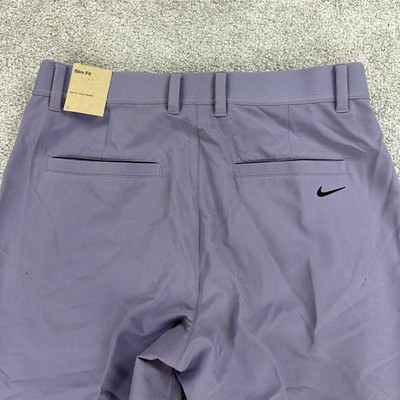 Nike Golf Pants Mens 32x36 Purple Slim Fit Repel Move To Zero