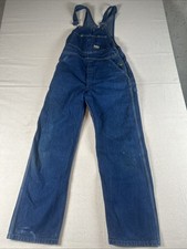 Vintage Oshkosh Bgosh Overall Bibs Men s 34x32 Blue USA Made Union Excellent