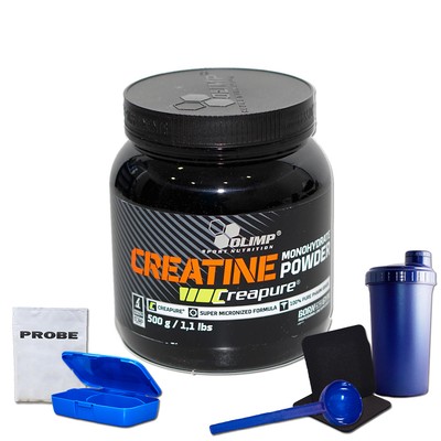 (73,98 EUR/kg) Olimp Creapure Monohydrate 500g Dose Muskelaufbau Pulver + Bonus