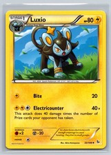 Luxio 33/106 XY Flashfire Pokemon Card Electric Stage 1 Bite Electricounter