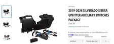 2019-2026 Silverado and Sierra Genuine GM Auxiliary Swithch Bundle Uplifter Kit