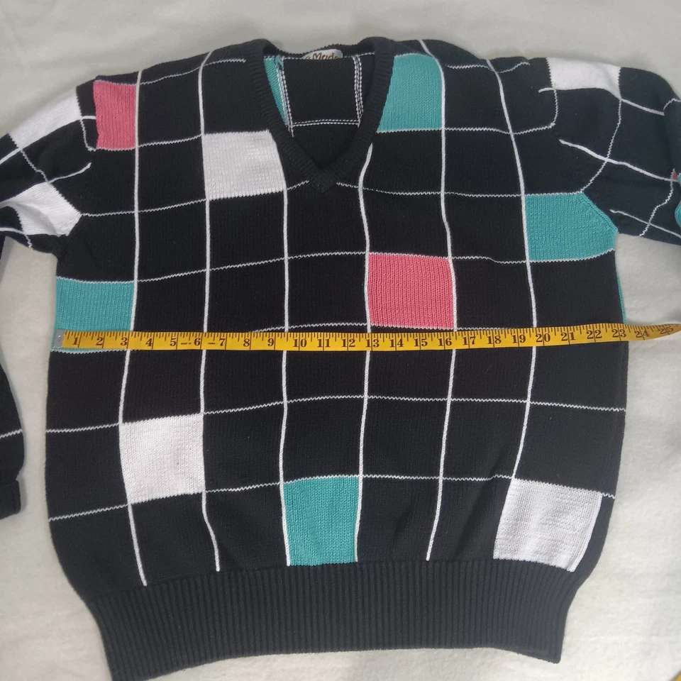 Suéter De Colección Años 80 90 La Mode Para Hombres Grande Countrycore Cuello en V Manga Larga Pullover Foto 4 de 4