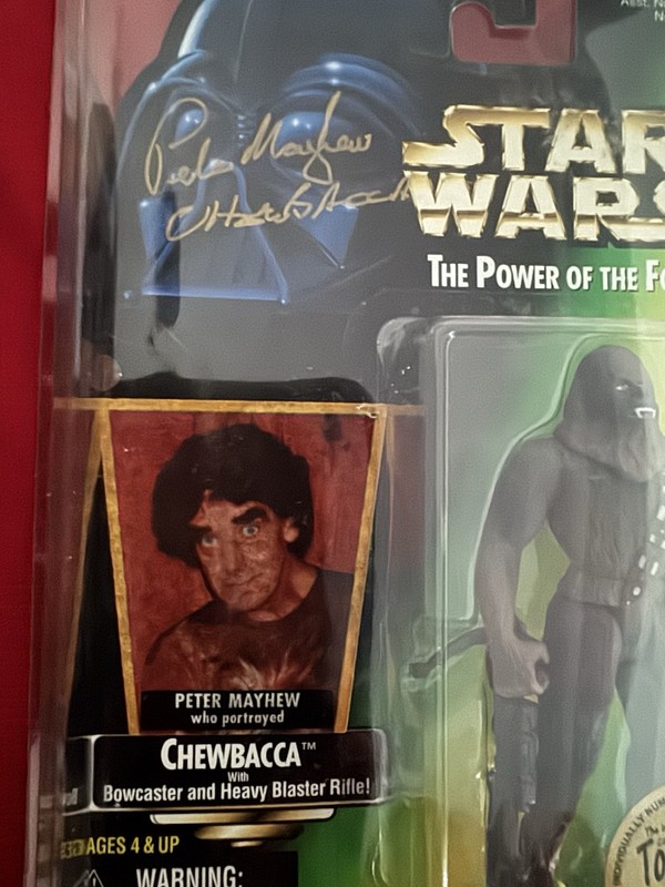 Kenner Star Wars Power of the Force Chewbacca Toy Expo Signed 1997 Figure