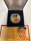 2000 American Eagle Silver Dollar 1oz Fine Silver in Full Color with Box & COA