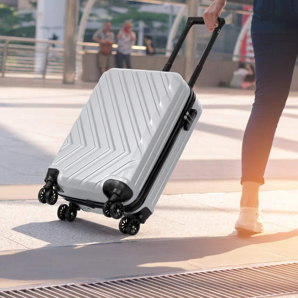 Carry On Luggage 20in Hardside Spinner Suitcase ABS Lightweight Travel Bag Lock