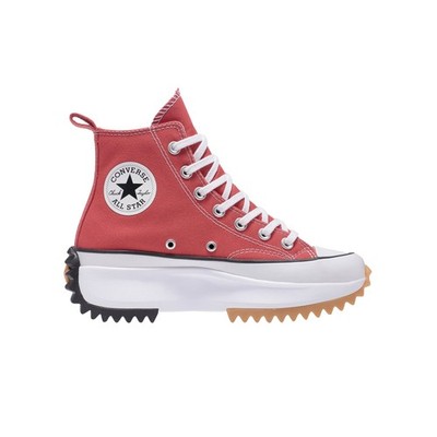 Converse Men's Run Star Hike High Top Sneaker Rhubarb Pie White Black Size 10.5