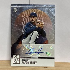 2022 Panini Capstone Summit Signatures Aaron Ashby #SS-AA Auto Brewers