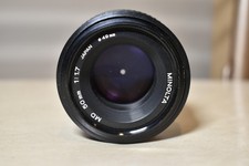 Vintage Minolta MD mount 50mm 1:1.7 f1.7 prime Lens