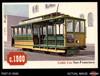 1955 Topps Rails & Sails #66 Cable Car 4 - VG/EX