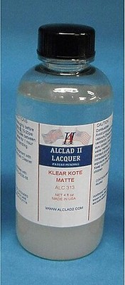 Alclad 4oz. Bottle Clear Coat Matte - Hobby and Model Acrylic Paint - #313