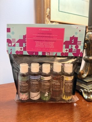 Korres Limited Edition 5 Shower Gel Lot: Water Lily, Grape, Rose, Guava, Lemon