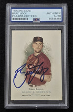 2006 BRAD LIDGE Signed Topps Allen & Ginter Baseball Card-HOSTON ASTROS-PSA