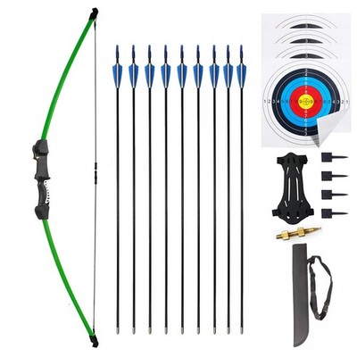 Youth Bow and Arrows Set for Kids 8-16 | Beginner Archery Kit with 9 Arrows