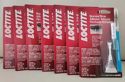 LOT of 7 OEM LOCTITE #37438 / #487865 Rearview Mirror Adhesive 2pc Permanent Kit