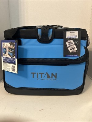 Titan by Arctic Zone 38 Can 25 Quart Iceless Soft Cooler With Ice Blanket NEW