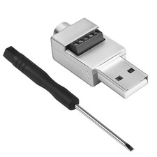 USB 2.0 Solderless Adapter Metal Case Male to 5 Pin Terminal Block Connector