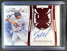 2024 Panini Flawless Yohandy Morales USA Baseball Signatures Ruby Auto #16/20