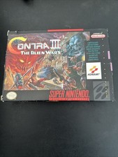 SNES Contra 3 III: The Alien Wars CIB Box, game manual
