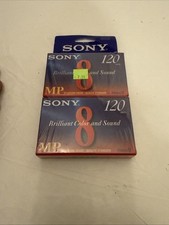 2 PACK SONY P6-120MPD 120 MIN 8MM MP STANDARD GRADE TAPES VIDEO 8