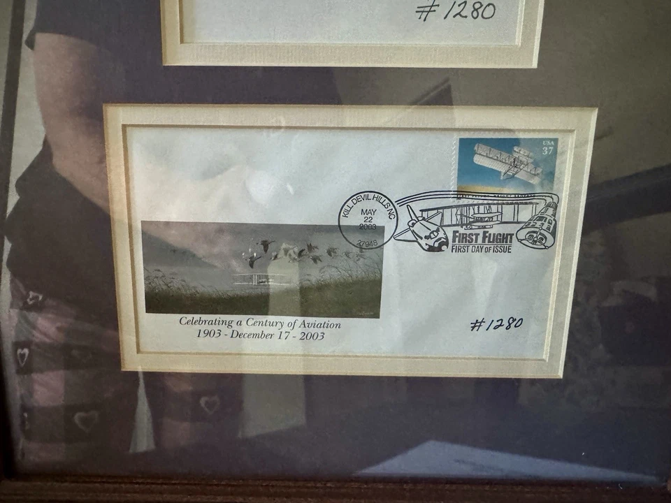 Bob Timberlake enmarcado y firmado celebración de la aviación Foto 3 de 3