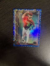 2025 Topps Holiday - Zac Gallen #H131 Holiday Blue Metallic Glitter